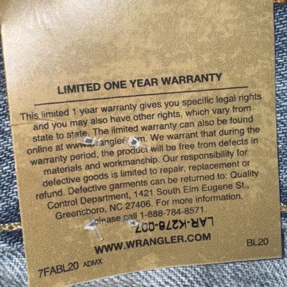 Wrangler Retro Relaxed Boot Jeans Mens 38x36 Light Wash Denim Western Fit Cowboy - Picture 5 of 14